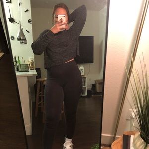 Brushed Black cropped sweater BOGO 50% off + more
